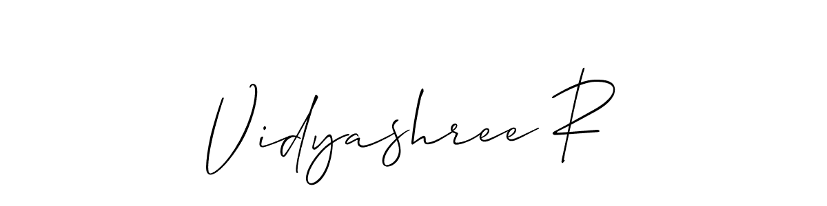 Best and Professional Signature Style for Vidyashree R. Allison_Script Best Signature Style Collection. Vidyashree R signature style 2 images and pictures png