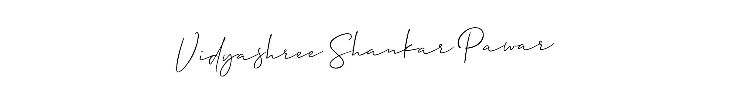 Also You can easily find your signature by using the search form. We will create Vidyashree Shankar Pawar name handwritten signature images for you free of cost using Allison_Script sign style. Vidyashree Shankar Pawar signature style 2 images and pictures png