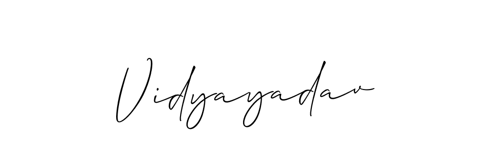 You should practise on your own different ways (Allison_Script) to write your name (Vidyayadav) in signature. don't let someone else do it for you. Vidyayadav signature style 2 images and pictures png