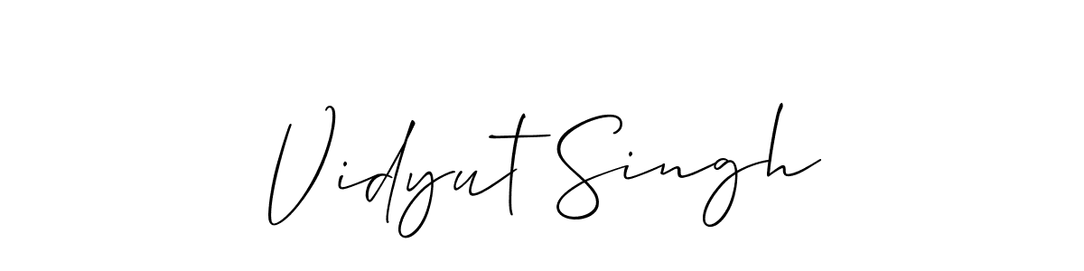 You should practise on your own different ways (Allison_Script) to write your name (Vidyut Singh) in signature. don't let someone else do it for you. Vidyut Singh signature style 2 images and pictures png