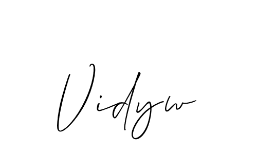 You can use this online signature creator to create a handwritten signature for the name Vidyw. This is the best online autograph maker. Vidyw signature style 2 images and pictures png