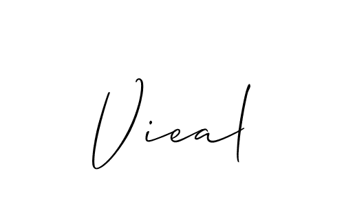 Here are the top 10 professional signature styles for the name Vieal. These are the best autograph styles you can use for your name. Vieal signature style 2 images and pictures png