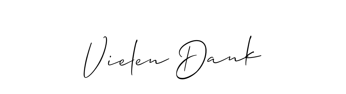 It looks lik you need a new signature style for name Vielen Dank. Design unique handwritten (Allison_Script) signature with our free signature maker in just a few clicks. Vielen Dank signature style 2 images and pictures png