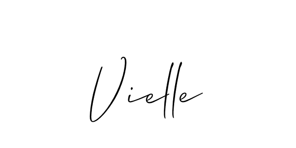 It looks lik you need a new signature style for name Vielle. Design unique handwritten (Allison_Script) signature with our free signature maker in just a few clicks. Vielle signature style 2 images and pictures png