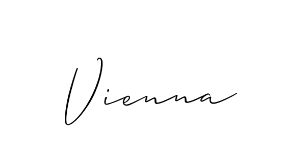 Allison_Script is a professional signature style that is perfect for those who want to add a touch of class to their signature. It is also a great choice for those who want to make their signature more unique. Get Vienna name to fancy signature for free. Vienna signature style 2 images and pictures png