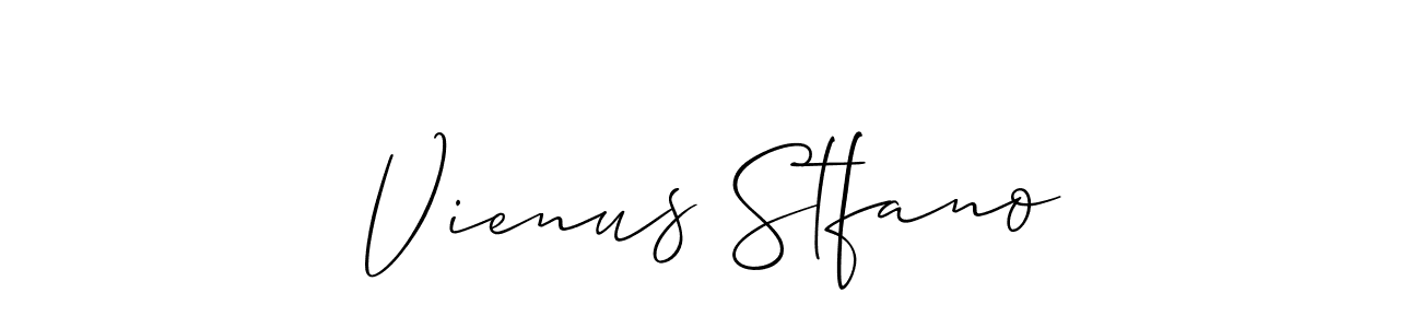 Also You can easily find your signature by using the search form. We will create Vienus Stfano name handwritten signature images for you free of cost using Allison_Script sign style. Vienus Stfano signature style 2 images and pictures png