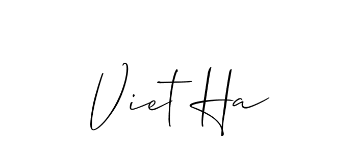 You can use this online signature creator to create a handwritten signature for the name Viet Ha. This is the best online autograph maker. Viet Ha signature style 2 images and pictures png