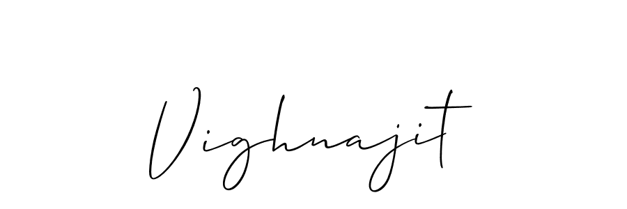 Vighnajit stylish signature style. Best Handwritten Sign (Allison_Script) for my name. Handwritten Signature Collection Ideas for my name Vighnajit. Vighnajit signature style 2 images and pictures png