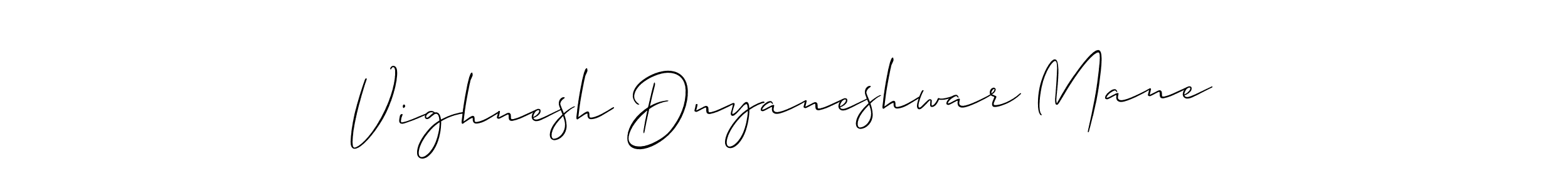 Use a signature maker to create a handwritten signature online. With this signature software, you can design (Allison_Script) your own signature for name Vighnesh Dnyaneshwar Mane. Vighnesh Dnyaneshwar Mane signature style 2 images and pictures png