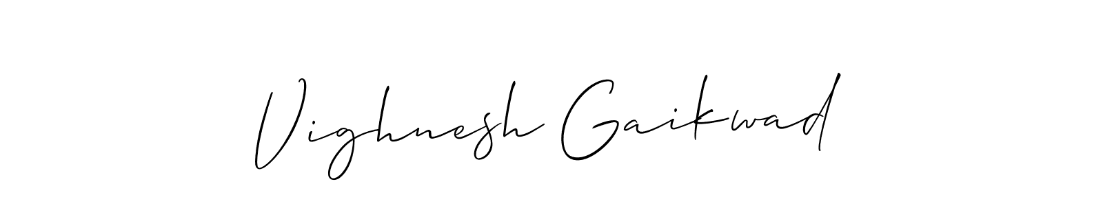 How to Draw Vighnesh Gaikwad signature style? Allison_Script is a latest design signature styles for name Vighnesh Gaikwad. Vighnesh Gaikwad signature style 2 images and pictures png