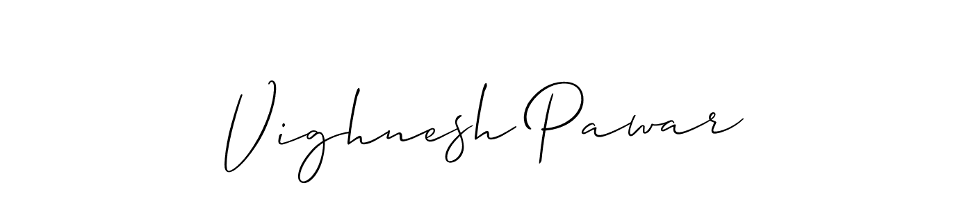 Similarly Allison_Script is the best handwritten signature design. Signature creator online .You can use it as an online autograph creator for name Vighnesh Pawar. Vighnesh Pawar signature style 2 images and pictures png