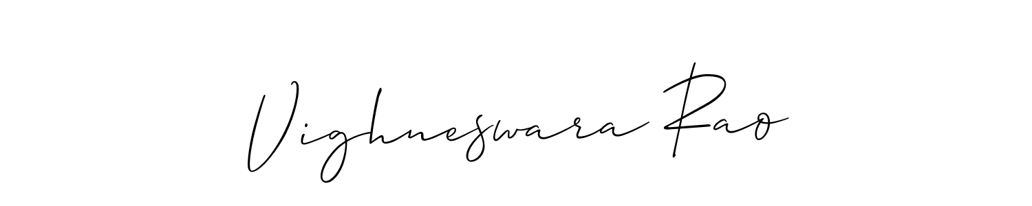 Also we have Vighneswara Rao name is the best signature style. Create professional handwritten signature collection using Allison_Script autograph style. Vighneswara Rao signature style 2 images and pictures png