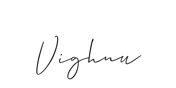 Similarly Allison_Script is the best handwritten signature design. Signature creator online .You can use it as an online autograph creator for name Vighnu. Vighnu signature style 2 images and pictures png