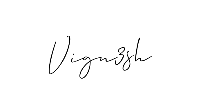 Best and Professional Signature Style for Vign3sh. Allison_Script Best Signature Style Collection. Vign3sh signature style 2 images and pictures png