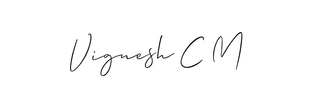 Check out images of Autograph of Vignesh C M name. Actor Vignesh C M Signature Style. Allison_Script is a professional sign style online. Vignesh C M signature style 2 images and pictures png