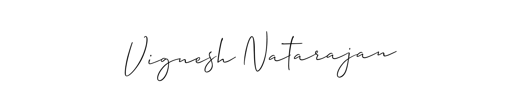 How to Draw Vignesh Natarajan signature style? Allison_Script is a latest design signature styles for name Vignesh Natarajan. Vignesh Natarajan signature style 2 images and pictures png