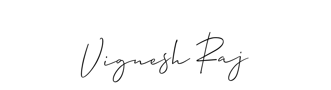 How to make Vignesh Raj signature? Allison_Script is a professional autograph style. Create handwritten signature for Vignesh Raj name. Vignesh Raj signature style 2 images and pictures png