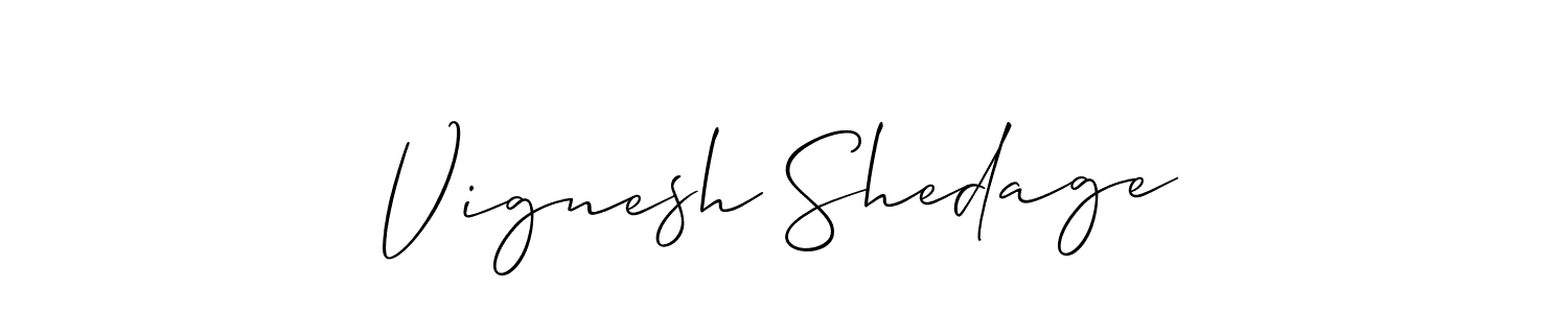 Make a beautiful signature design for name Vignesh Shedage. Use this online signature maker to create a handwritten signature for free. Vignesh Shedage signature style 2 images and pictures png