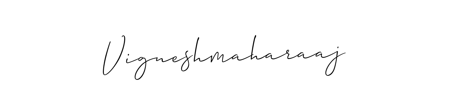 Make a beautiful signature design for name Vigneshmaharaaj. With this signature (Allison_Script) style, you can create a handwritten signature for free. Vigneshmaharaaj signature style 2 images and pictures png