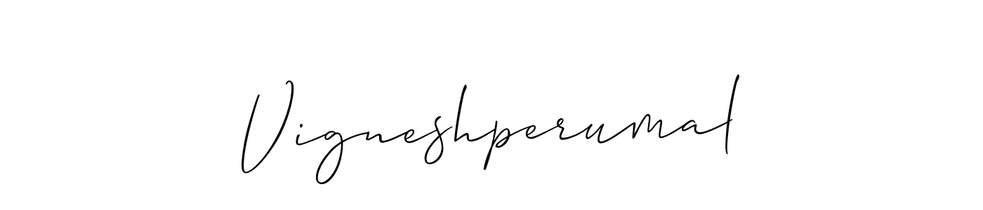 Similarly Allison_Script is the best handwritten signature design. Signature creator online .You can use it as an online autograph creator for name Vigneshperumal. Vigneshperumal signature style 2 images and pictures png