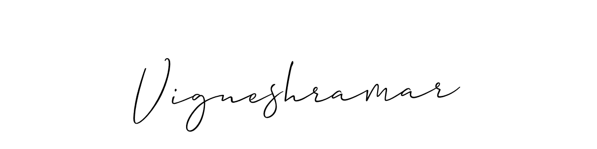 Best and Professional Signature Style for Vigneshramar. Allison_Script Best Signature Style Collection. Vigneshramar signature style 2 images and pictures png