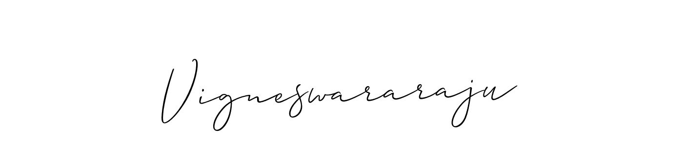 Create a beautiful signature design for name Vigneswararaju. With this signature (Allison_Script) fonts, you can make a handwritten signature for free. Vigneswararaju signature style 2 images and pictures png