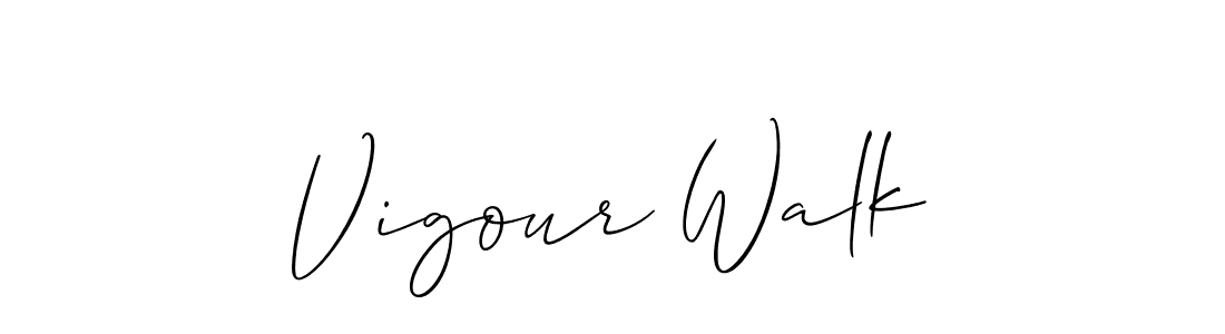 Similarly Allison_Script is the best handwritten signature design. Signature creator online .You can use it as an online autograph creator for name Vigour Walk. Vigour Walk signature style 2 images and pictures png