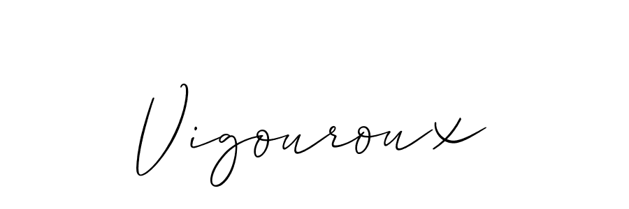 The best way (Allison_Script) to make a short signature is to pick only two or three words in your name. The name Vigouroux include a total of six letters. For converting this name. Vigouroux signature style 2 images and pictures png