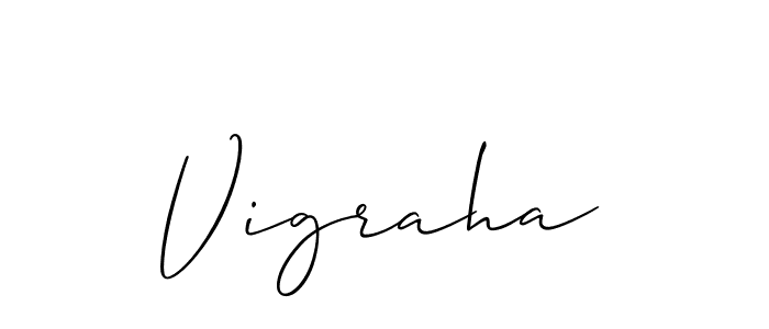 Also You can easily find your signature by using the search form. We will create Vigraha name handwritten signature images for you free of cost using Allison_Script sign style. Vigraha signature style 2 images and pictures png