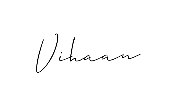 if you are searching for the best signature style for your name Vihaan. so please give up your signature search. here we have designed multiple signature styles  using Allison_Script. Vihaan signature style 2 images and pictures png