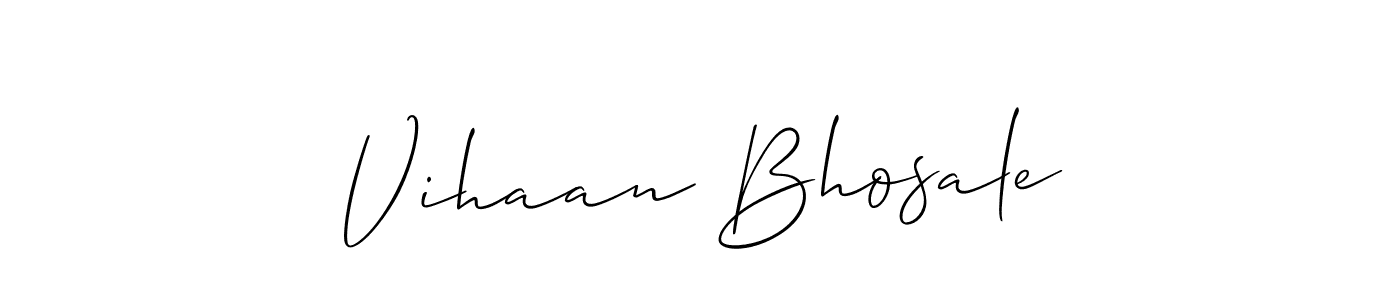 Also You can easily find your signature by using the search form. We will create Vihaan Bhosale name handwritten signature images for you free of cost using Allison_Script sign style. Vihaan Bhosale signature style 2 images and pictures png