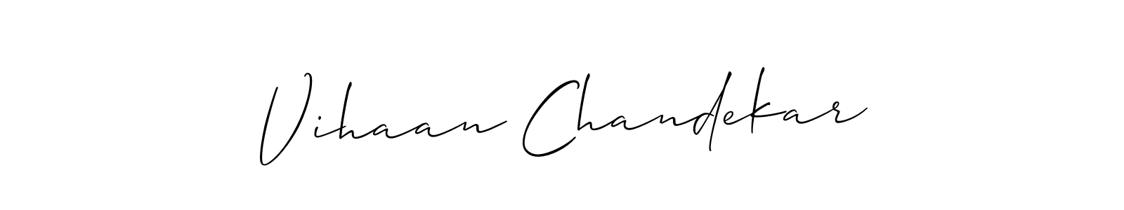 Here are the top 10 professional signature styles for the name Vihaan Chandekar. These are the best autograph styles you can use for your name. Vihaan Chandekar signature style 2 images and pictures png