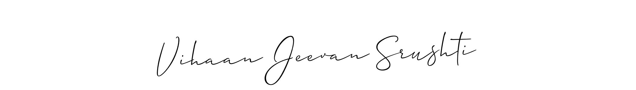 Best and Professional Signature Style for Vihaan Jeevan Srushti. Allison_Script Best Signature Style Collection. Vihaan Jeevan Srushti signature style 2 images and pictures png