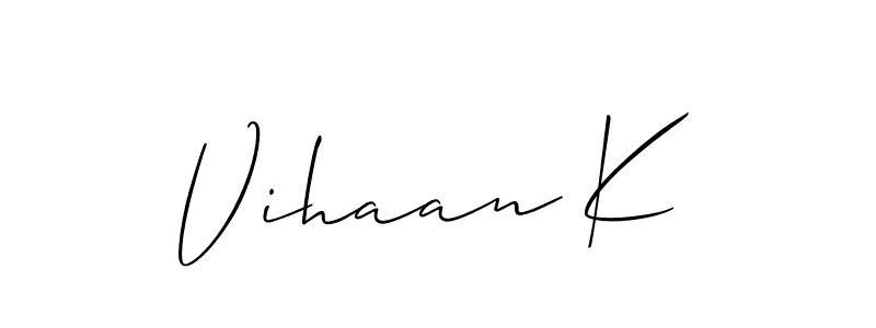 Once you've used our free online signature maker to create your best signature Allison_Script style, it's time to enjoy all of the benefits that Vihaan K name signing documents. Vihaan K signature style 2 images and pictures png