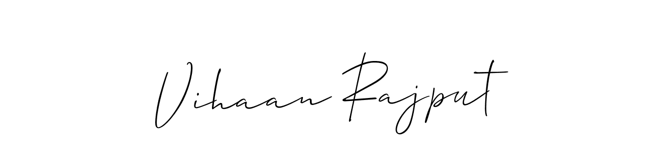 Similarly Allison_Script is the best handwritten signature design. Signature creator online .You can use it as an online autograph creator for name Vihaan Rajput. Vihaan Rajput signature style 2 images and pictures png