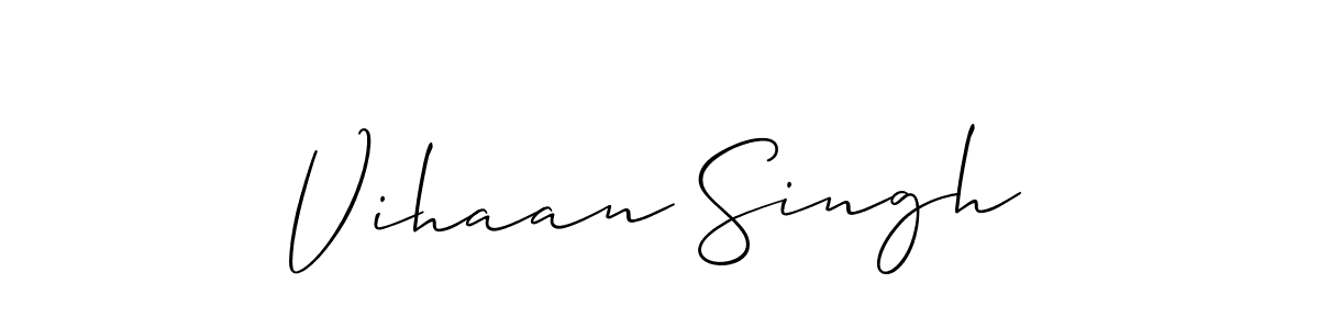 Also You can easily find your signature by using the search form. We will create Vihaan Singh name handwritten signature images for you free of cost using Allison_Script sign style. Vihaan Singh signature style 2 images and pictures png