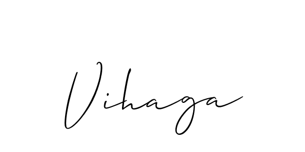 It looks lik you need a new signature style for name Vihaga. Design unique handwritten (Allison_Script) signature with our free signature maker in just a few clicks. Vihaga signature style 2 images and pictures png