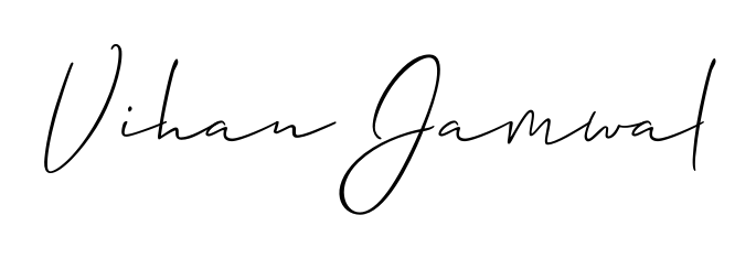 An effortless, minimalist signature concept for Vihan Jamwal using Allison_Script design. Clean lines that look great on any document. Vihan Jamwal signature style 2 images and pictures png