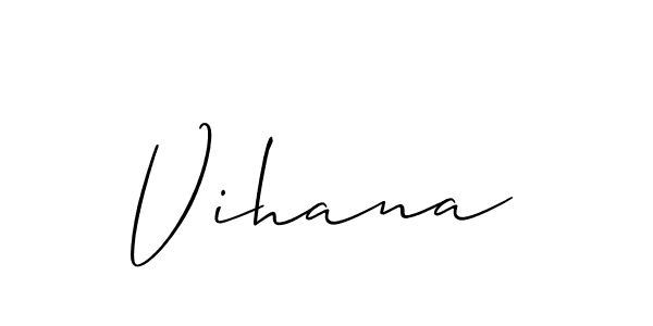 It looks lik you need a new signature style for name Vihana. Design unique handwritten (Allison_Script) signature with our free signature maker in just a few clicks. Vihana signature style 2 images and pictures png