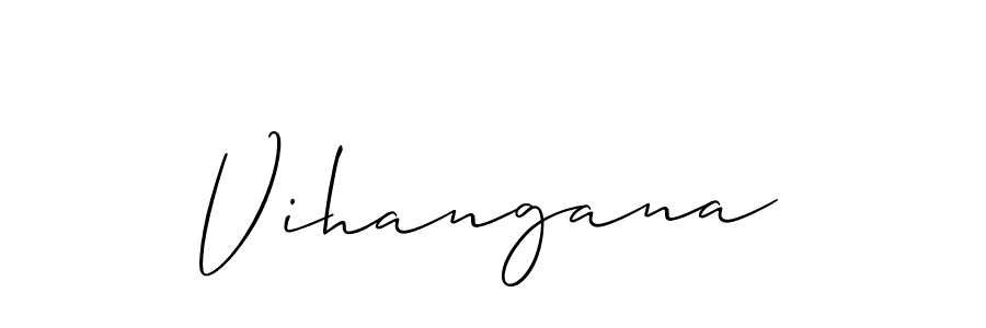 How to make Vihangana name signature. Use Allison_Script style for creating short signs online. This is the latest handwritten sign. Vihangana signature style 2 images and pictures png