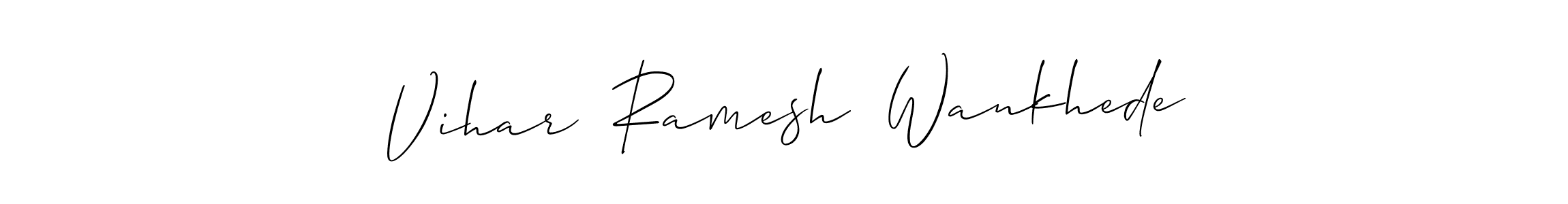 Once you've used our free online signature maker to create your best signature Allison_Script style, it's time to enjoy all of the benefits that Vihar  Ramesh  Wankhede name signing documents. Vihar  Ramesh  Wankhede signature style 2 images and pictures png