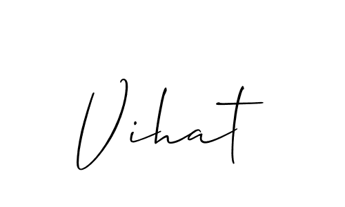 Make a beautiful signature design for name Vihat. Use this online signature maker to create a handwritten signature for free. Vihat signature style 2 images and pictures png