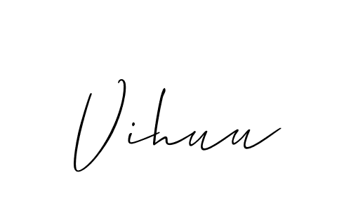 This is the best signature style for the Vihuu name. Also you like these signature font (Allison_Script). Mix name signature. Vihuu signature style 2 images and pictures png