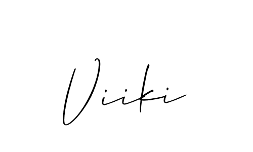 Use a signature maker to create a handwritten signature online. With this signature software, you can design (Allison_Script) your own signature for name Viiki. Viiki signature style 2 images and pictures png