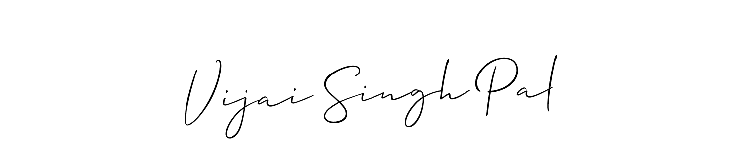 if you are searching for the best signature style for your name Vijai Singh Pal. so please give up your signature search. here we have designed multiple signature styles  using Allison_Script. Vijai Singh Pal signature style 2 images and pictures png