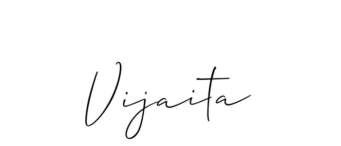 Allison_Script is a professional signature style that is perfect for those who want to add a touch of class to their signature. It is also a great choice for those who want to make their signature more unique. Get Vijaita name to fancy signature for free. Vijaita signature style 2 images and pictures png