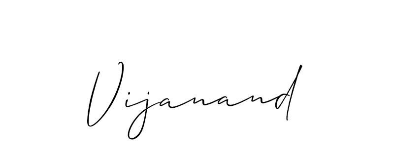 How to Draw Vijanand signature style? Allison_Script is a latest design signature styles for name Vijanand. Vijanand signature style 2 images and pictures png