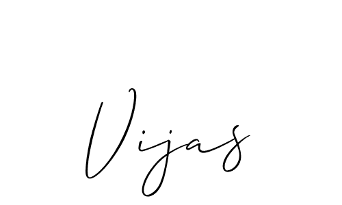 Also we have Vijas name is the best signature style. Create professional handwritten signature collection using Allison_Script autograph style. Vijas signature style 2 images and pictures png