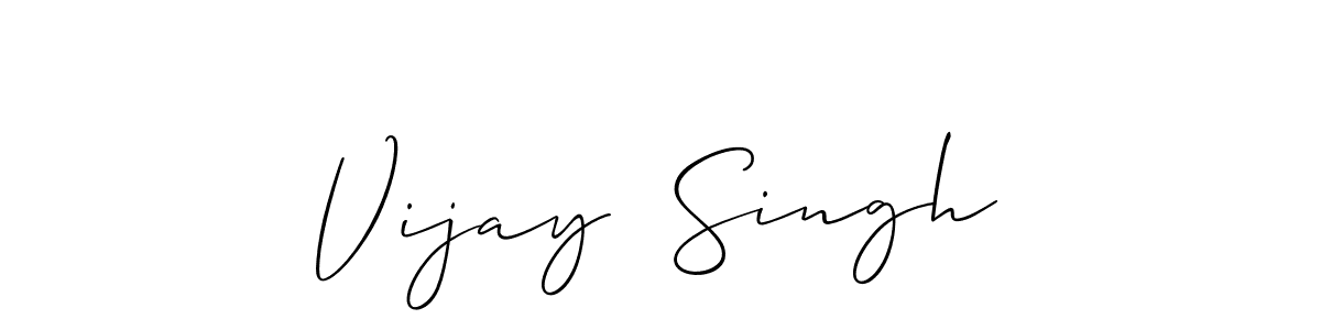 Make a beautiful signature design for name Vijay  Singh. With this signature (Allison_Script) style, you can create a handwritten signature for free. Vijay  Singh signature style 2 images and pictures png