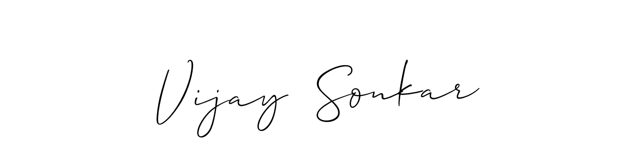 You can use this online signature creator to create a handwritten signature for the name Vijay  Sonkar. This is the best online autograph maker. Vijay  Sonkar signature style 2 images and pictures png